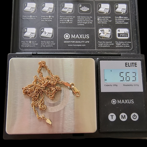 Milor Italy Gold Vermeil Sterling Silver Triple Rope Chain 18 Inches - Picture 6 of 8